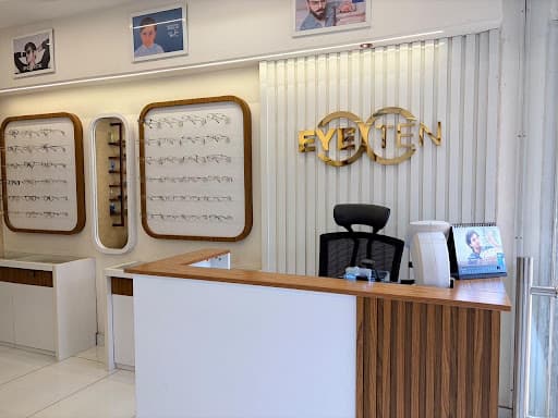 Eye Ten Opticals Store Reception and Golden Branding in Tirur